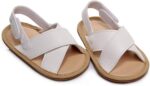 Kids Leather Soft Sandals Flat Water Wide Shoes With Adjusted Strap Baby Boys Girls Barefoot Summer Casual Walking Shoes - Image 3