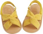 Baby Girls Sandals Summer Cotton Sandals and Walking Shoes Open Toe Sandals