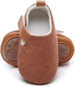 Infant Baby Girls First Walking Shoes with Bowknot Elastic Band Soft-Soled Cotton Newborn Loafers Moccasin Flat Shoes Infant Toddler Prewalker Crib Shoes Mary Jane Shoes - Image 4