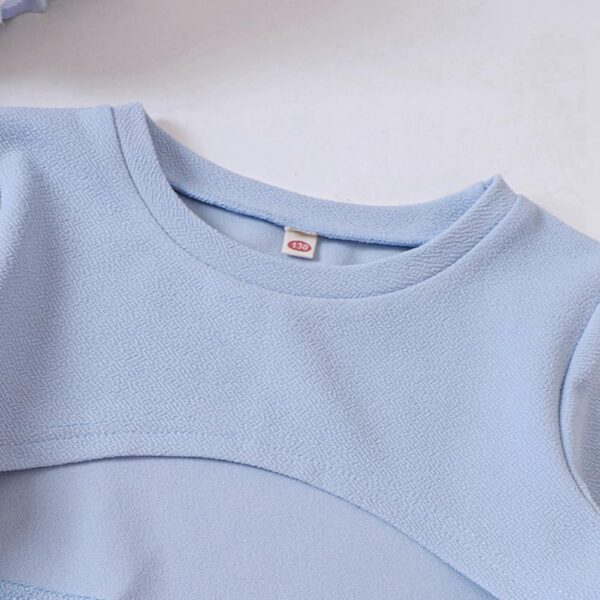 LIKCAISA Girls 2 Piece Outfits Cute Kids Sleeveless Bodycon Cami Dress & Long Sleeve Tops Crop Set for Teen Girls Party Clothes Summer Christmas Clothing Teenage Girls School Preppy Butterfly Dresses - Image 5