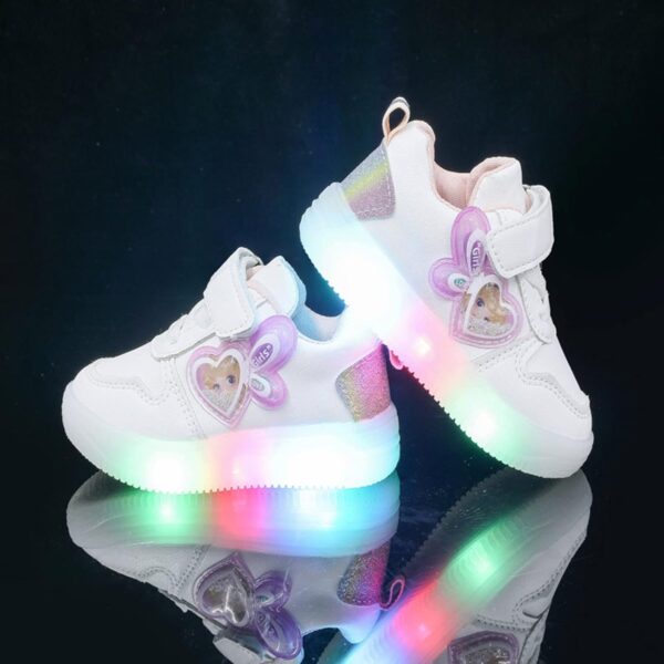 SRTUMEY Trainers Girls Toddler Children Baby Athletic Shoes Kids Led Light Up Luminous Sneakers Boots Outdoor Non-Slip Sport Running Shoes - Image 4