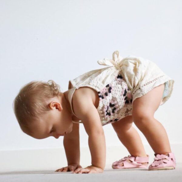 Dotty Fish Soft Leather Baby and Toddler Barefoot Shoes for Boys and Girls. Breathable Leather Sandals with Non-Slip Suede Soles. 0-6 Months to 3-4 Years - Image 3