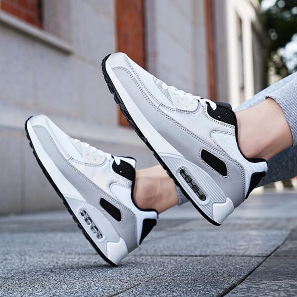 Padgene Men Women Running Shoes Sports Trainers Breathable Lightweight Sneakers Air Cushion Low Top Footwear Waking Fitness Lace up Shoes for Walking Gym Jogging Fitness Athletic Casual - Image 5