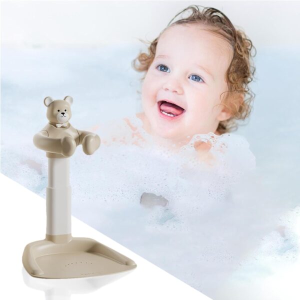 Baby Bath Stand, Baby Bath Support Anti-Slip Base Standing up, Portable Bath Helper Bathing Seat Chair Handle Sturdy for Bathroom Mother - Image 3