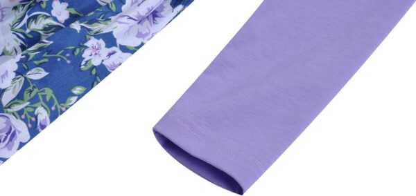 BONNY BILLY Girls Kids Long Sleeve Autumn Winter Casual Floral Jersey Dress - Image 7