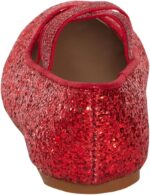 Girls Glitter Ballet Shoes Kids Flat Elastic Strap Ballerina Party Shoes Wedding Bridesmaid Shoes - Image 3