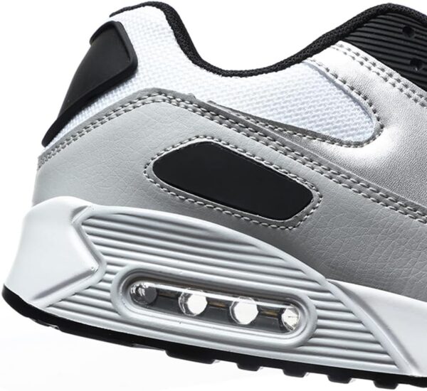 Padgene Men Women Running Shoes Sports Trainers Breathable Lightweight Sneakers Air Cushion Low Top Footwear Waking Fitness Lace up Shoes for Walking Gym Jogging Fitness Athletic Casual - Image 4