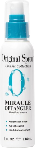 Hair Detangling Spray - Original Sprout Miracle Detangler Spray for Babies & Children - Quick Release Formula Infused with Calendula, Rosemary & Jojoba Protein for Silky, Smooth Hair - 118ml