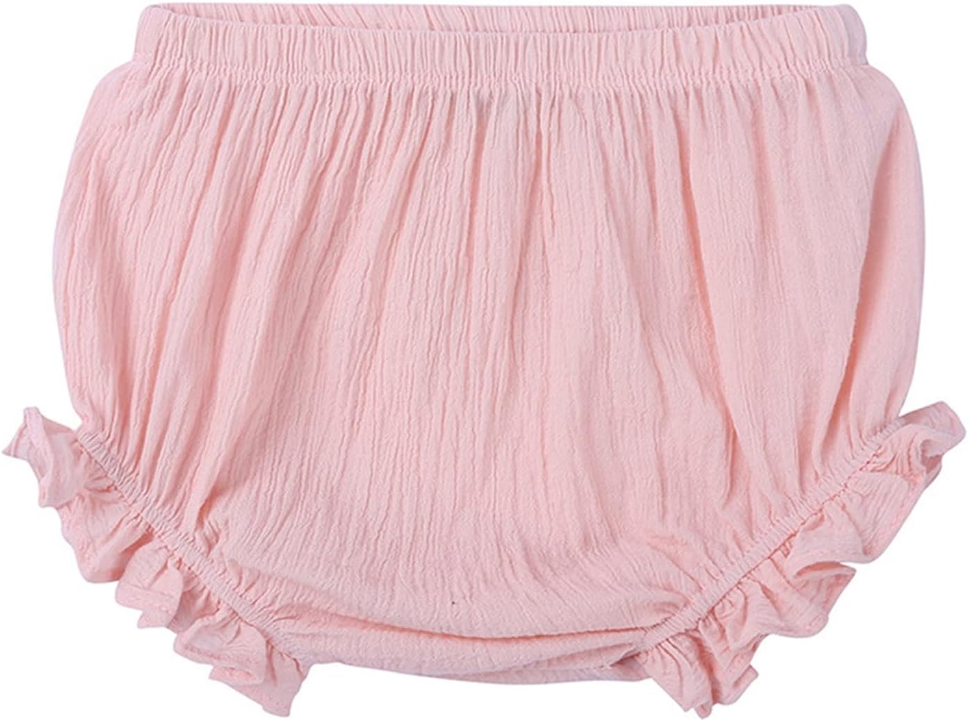 61Pa8iSmOBL._AC_SL1500_.jpg Newborn Infant Baby Girls Boys Solid Color Cotton Linen Bloomer Basic Shorts 2023 Summer Shorts PP Pants - Image 1