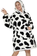 Shamdon Home Collection Oversized Blanket Hoodie,Sherpa FLeece Wearable Blanket Hoodie for Women Men,Soft and Warm Hooded Sweatshirt Adults with Giant Pocket Teenager,One Size Fits All - Image 4