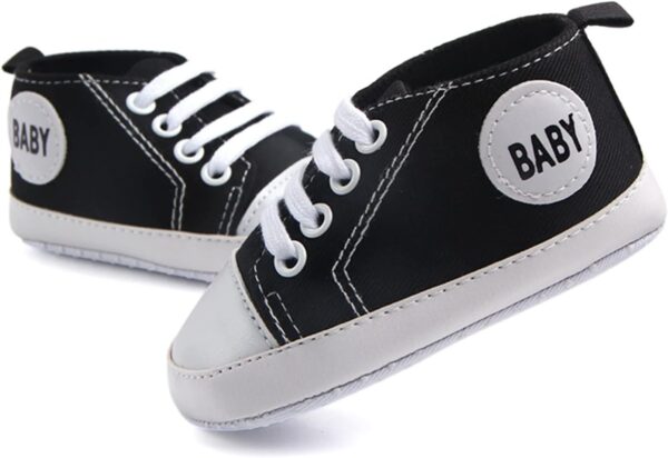 Infant Baby Boy Girl High Top Shoes Soft Anti-Slip Princess Wedding Dress Shoes Walking Sneakers Unisex-Kid Footwear - Image 3