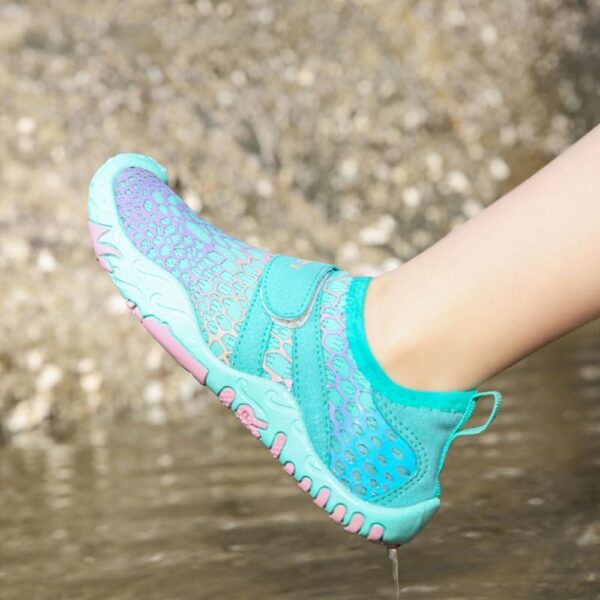 Mateju Kids Water Shoes for Kids Girls Boys, Unisex Toddler Swim Aqua Socks Quick Dry Non-Slip Gradient Lightweight Barefoot Beach Shoes for Summer Swimming Pool Surf Sport Snorkeling - Image 2