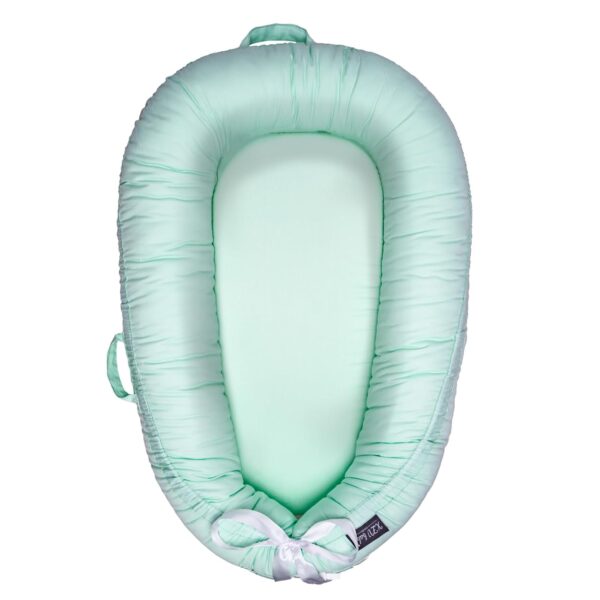 Baby Lounger, Infant Lounger for Newborn 0-24 Months, Breathable and Soft 100% Cotton Baby Nest Cover, Babies Essentials Gifts, Portable Co-Sleeping Baby Bed for Home and Travel - Image 9