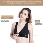 AUYAO Maternity Nursing Bras, 3 Pcs Nursing Sleep Bras, Wirefree Maternity Breastfeeding Bras, Comfortable Wireless Bra Night Sleep Top, Sleep Nursing Bras for Breastfeeding and Sleeping - Image 2