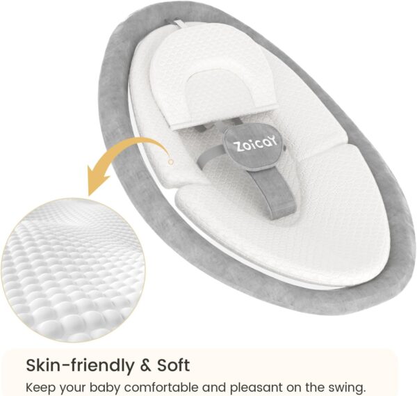 zoicay Kids Lounger for Toddler - Lounger for Newborn, Breathable & Soft Nest Cover Co Sleeping for 0-12 Months, Essentials Gifts, Portable Infant Lounger Floor Seat for Home and Travel - Image 4