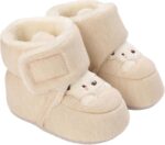 SRTUMEY Toddler Children Winter Snow Boots Kids Fur Lined Ankle Windproof Shoes Baby Boys Girls Winter Boots for Toddler Children UK,Water-resistant Outdoor School Booties