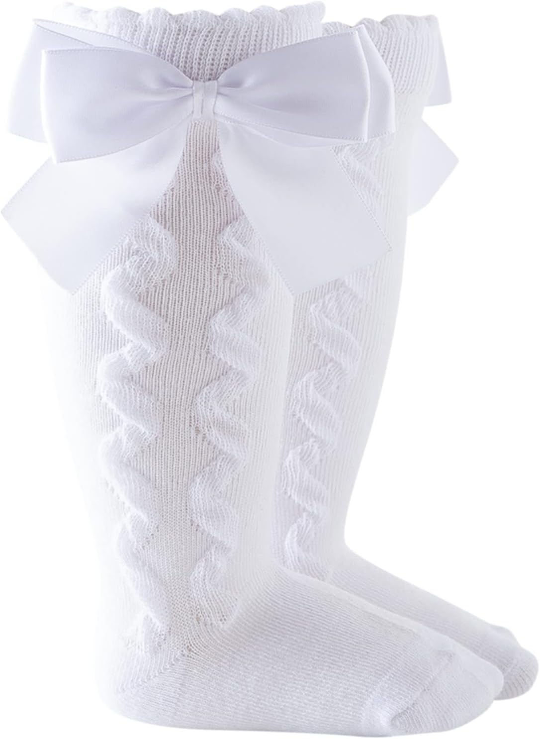 61R0cyuFIgL._AC_SL1500_.jpg IQYU Soft Sole Baby Shoes Knitted First Walking Baby Shoes Cuddly Socks Thermal Socks Baby Shoes 0-9 Months Baby Shoes 6-12 Months Non-Slip Children's Sole Non-Slip Baby Boots, White, 3-18 Months - Image 1