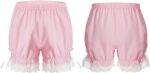 Toddler Girls Ruffle Pumpkin Pants Breathable and Safety Pettipants Undershorts Bloomers Underdress