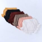 ZFTTZYMX Baby Girls Ruffle Bloomer Shorts Toddler Cute Cotton Linen Panty Diaper Covers - Image 5
