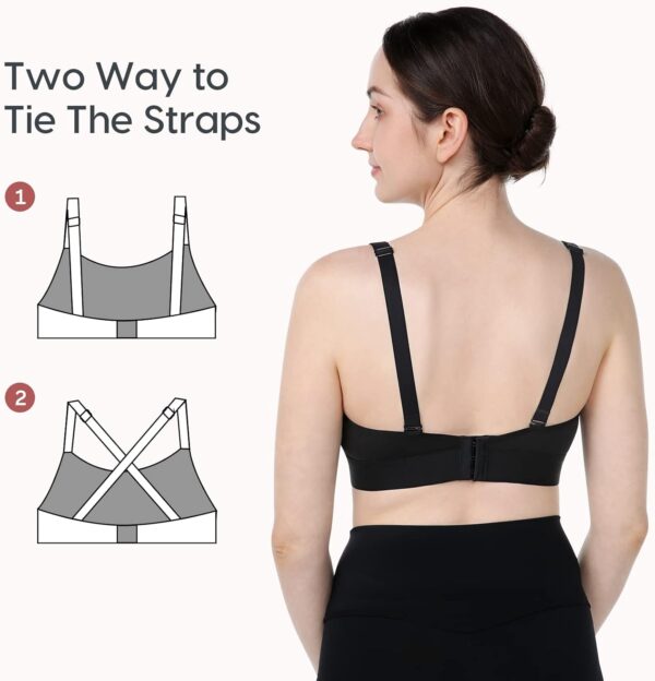 momcozy Hands Free Pumping Bra, Adjustable Breast-Pumps Holding Bra, Pumping & Nursing in One - Image 8