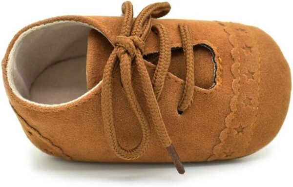 Girls Shoes, Baby Boy Fashion Sneaker Anti-Slip Soft Sole Lace Up Toddler Shoes - Image 7