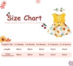 HEOXIN Baby Girl Infant Toddler Dress, 18, Pink, 0-18M - Image 6