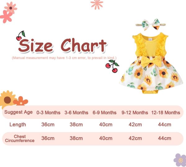HEOXIN Baby Girl Infant Toddler Dress, 18, Pink, 0-18M - Image 6