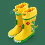 SRTUMEY Clearance Kids Wellies for Boys Girls Dinosaur Animal Rubber Children Shoes Botas para Lluvia Kids Rubber Rainboots - Image 3