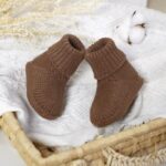 LAWKUL Baby Booties Newborn Babe First Walkers Non-Slip Stay On Boots Crib Shoes Sock Warm Knit Booties for Infant - Image 6