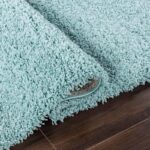 Rugs4Sale 5cm Thick Pile Shaggy Modern Area Rugs Living Room Home Decor Rug | Ideal For Bedroom, Hall, Kids Baby Room, Indoor & Outdoor Rugs Hallway Runners Carpet Mat(Duck Egg Blue 110x160cm) - Image 3