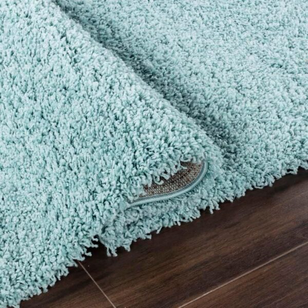 Rugs4Sale 5cm Thick Pile Shaggy Modern Area Rugs Living Room Home Decor Rug | Ideal For Bedroom, Hall, Kids Baby Room, Indoor & Outdoor Rugs Hallway Runners Carpet Mat(Duck Egg Blue 110x160cm) - Image 3