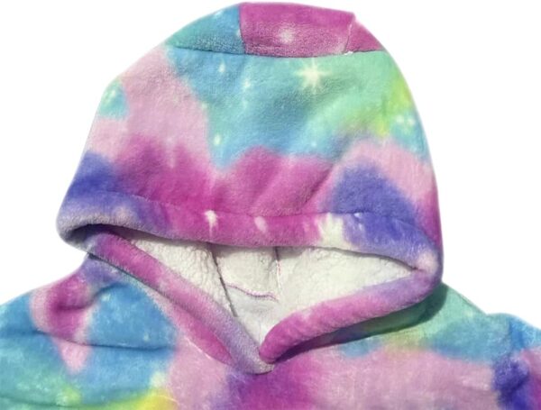 Shamdon Home Collection Kids Oversized Blanket Hoodie,Wearable Blanket Sweatshirt for Girls Boys, Sherpa FLeece Hooded Pullover with Pocket for Children Teens Aged 5-15 - Image 8