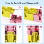 Bath Toys for 3 4 5 6 Year Old Boys Girls Duck Slide Bath Toy 34pcs Duck and Slide Bath Toy Wall Track Duck Bath Toy Slide Educational Sensory Bath Slide Toy with Watermill Sliding Interactive Toy… - Image 6