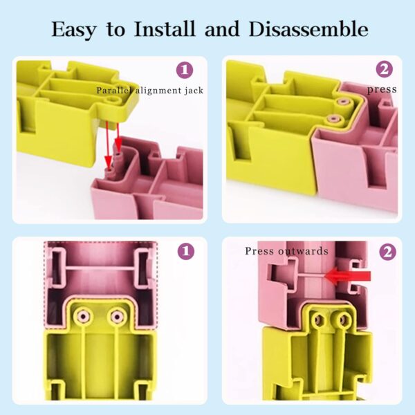 Bath Toys for 3 4 5 6 Year Old Boys Girls Duck Slide Bath Toy 34pcs Duck and Slide Bath Toy Wall Track Duck Bath Toy Slide Educational Sensory Bath Slide Toy with Watermill Sliding Interactive Toy… - Image 6