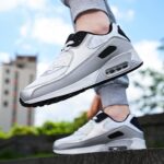 Padgene Men Women Running Shoes Sports Trainers Breathable Lightweight Sneakers Air Cushion Low Top Footwear Waking Fitness Lace up Shoes for Walking Gym Jogging Fitness Athletic Casual - Image 6