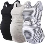 Love2Mi 3 Pcs Maternity Top Maternity Clothes Maternity Top Maternity Shirt
