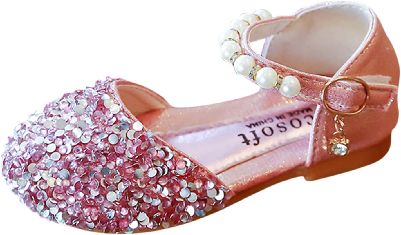 61UbySt6oHL._AC_SL1500_.jpg Bling Bowknot Kids Baby Sandals Single Shoes Princess Pearl Girls Crystal Infant Baby Shoes Boys Athletic Shoes - Image 1