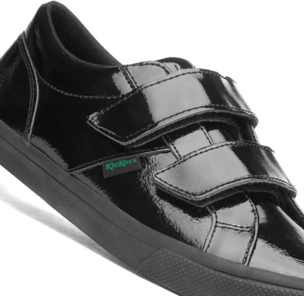 Kickers Kody Girls Black Leather School Shoe - Image 6