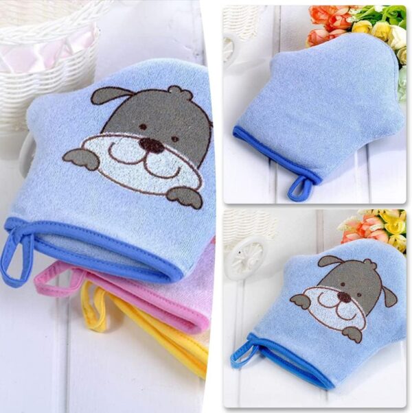 Baby Wash Mitt Soft Bath Mitt Gloves Washcloth Cute Animal Shower Bathing Mitt Loofah for Baby Toddler Kids - Image 5