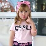Baby Kid Girl Summer Letter Printed T Shirt Tops+ Jeans Shorts Bloomers +Headband 3 Pieces Set Outfit Clothes Set Cotton Elastic Loungewear Lounge Suit Sleepwear 1-5 Years - Image 5