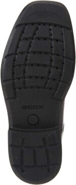 Geox Boy's Jr Federico H Shoes - Black, 5 (Youth) - Full Leather Upper, Uniform, Derby, Lace-Up, Work, Solid, Moderate Cushioning, Flat Heel, Breathable and Waterproof Membrane - Image 5