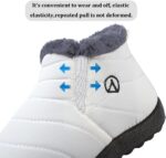 VTASQ Kids Snow Boots Boys Girls Fur Lined Warm Ankle Boots Outdoor Waterproof Winter Boots Non-Slip Cotton Shoe Slip On Walking Boots (Little Kid/Big Kid) - Image 5