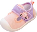 Toddler Baby Infant Closed Toe Sneaker Newborn Hook Loop Ankle First Walking Non Slip Shoes Lightweight Comfy Cotton Toddlers Sandals For Boys Size 8 Slides Big Kids 3(