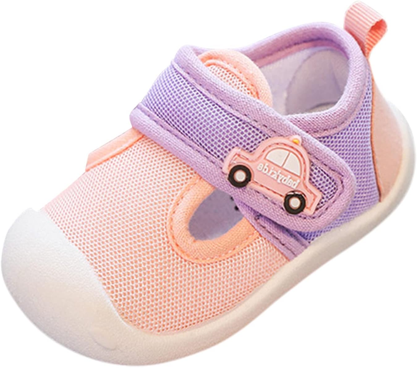 61WUy54hP8S._AC_SL1500_.jpg Toddler Baby Infant Closed Toe Sneaker Newborn Hook Loop Ankle First Walking Non Slip Shoes Lightweight Comfy Cotton Toddlers Sandals For Boys Size 8 Slides Big Kids 3( - Image 1