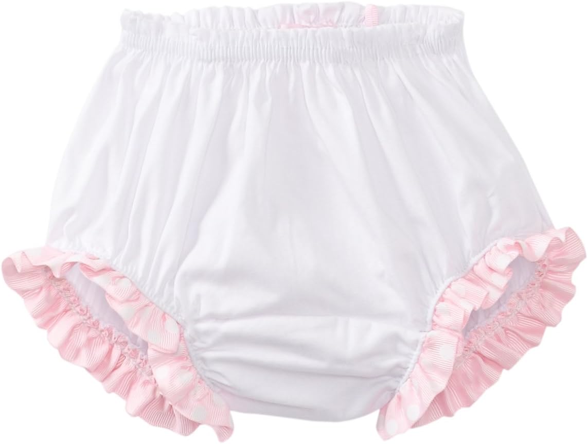 61WY9zBSedL._AC_SL1165_.jpg Mud Pie Baby Birthday Pink And White Decorated Cotton Bloomers, Cupcake 0-6 Months - Image 1