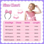 Light up Girls' Sequin Dresses, Sleeveless Princess Flower Dress with Headband for Girls Aged 3 to 12 Year Old, Summer Dress for Party, Prom, Birthday, School - Image 2