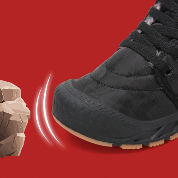 Black Sneaker for Boys Children's Cotton Shoes New Children's Snow Boots Boys Outdoor Cotton Shoes Padded Warm Winter Boots Boys Trainers Size 4 - Image 4