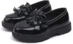 BOTCAM Girls' Slip On Loafer Tassel Bow School Dress Shoes for Girls Trainers Boys 32 - Image 7