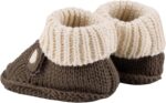 LACOFIA 2 Pairs Newborn Knitted Booties Soft Baby Boys Girls Bootees 0-3 Months - Image 4