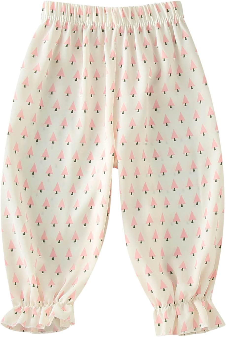 61XPH1jGSEL._AC_SL1500_.jpg Toddler Baby Girl Summer Long Pants Bloomers Cute Kids Casual Floral Print Elastic Harem Pants Trousers Kids Cargo Pants - Image 1